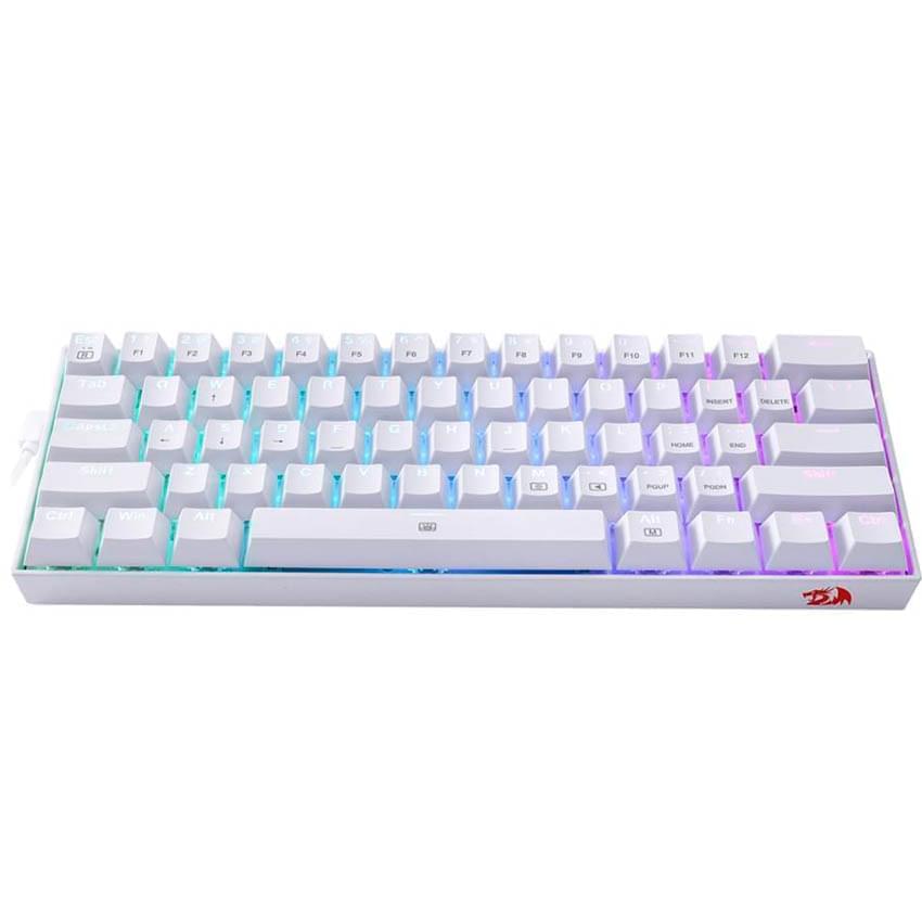 Teclado Mecanico Redragon Draconic Rgb Blanco Switch Brown Bluetooth